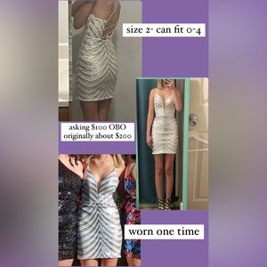 Homecoming Dress Size 2- fits 0-4. Asking $100 OBO